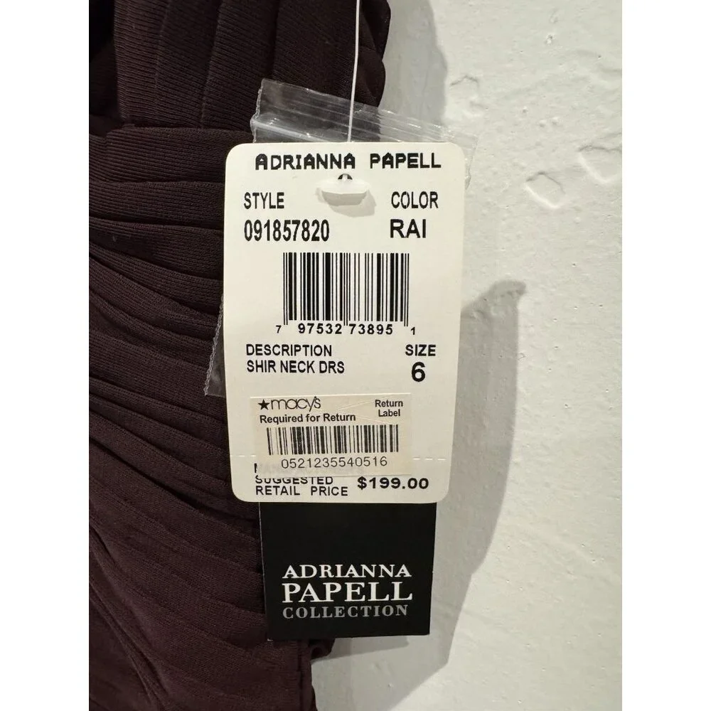 Adrianna Papell Short Formal Dress Size 6 New With Tags - Picture 6 of 15
